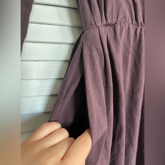 NWT Beaumont Organic Plum 100% Organic Cotton Knit Dress, XS - Picture 5 of 9